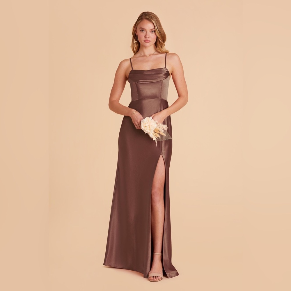 Birdy Grey Brown Strapless Maxi Dress